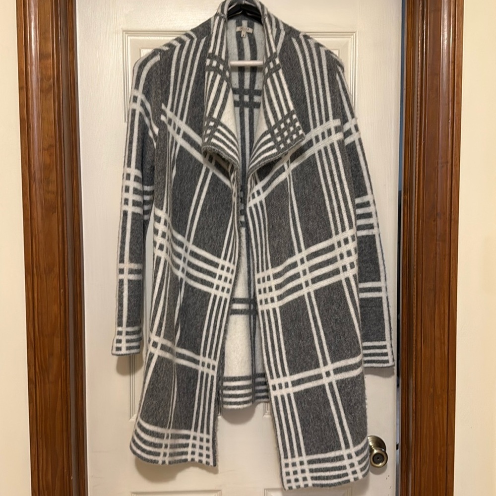 Grey and white sweater coat- M - Made in Italy